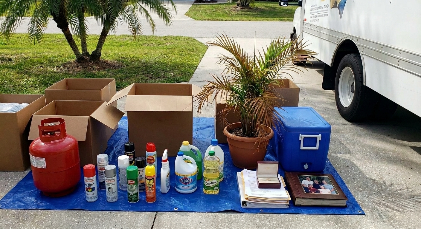 What Items Should You Not Pack When Moving in Sarasota?